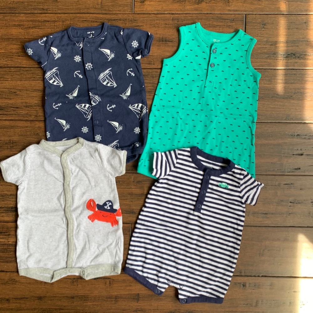 Set of 4 one piece/rompers